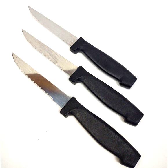 Set of 3 Pfaltzgraff Everyday Serrated Blade Steak Knives 8.5 in Stainless Steel - Picture 4 of 5